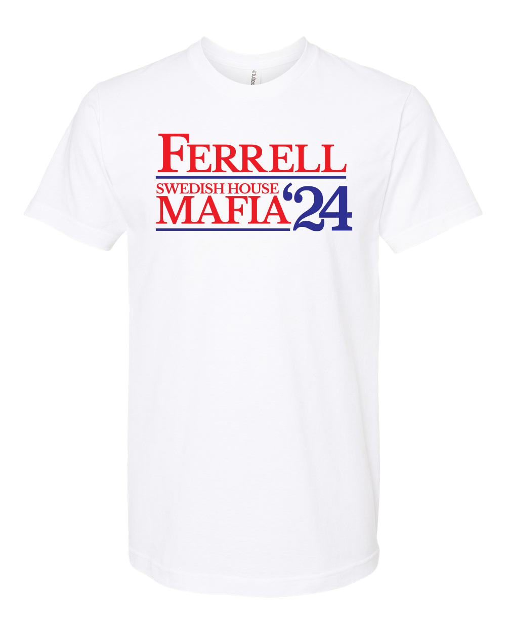 Ferrell Mafia Political Fine Jersey T-Shirt - White