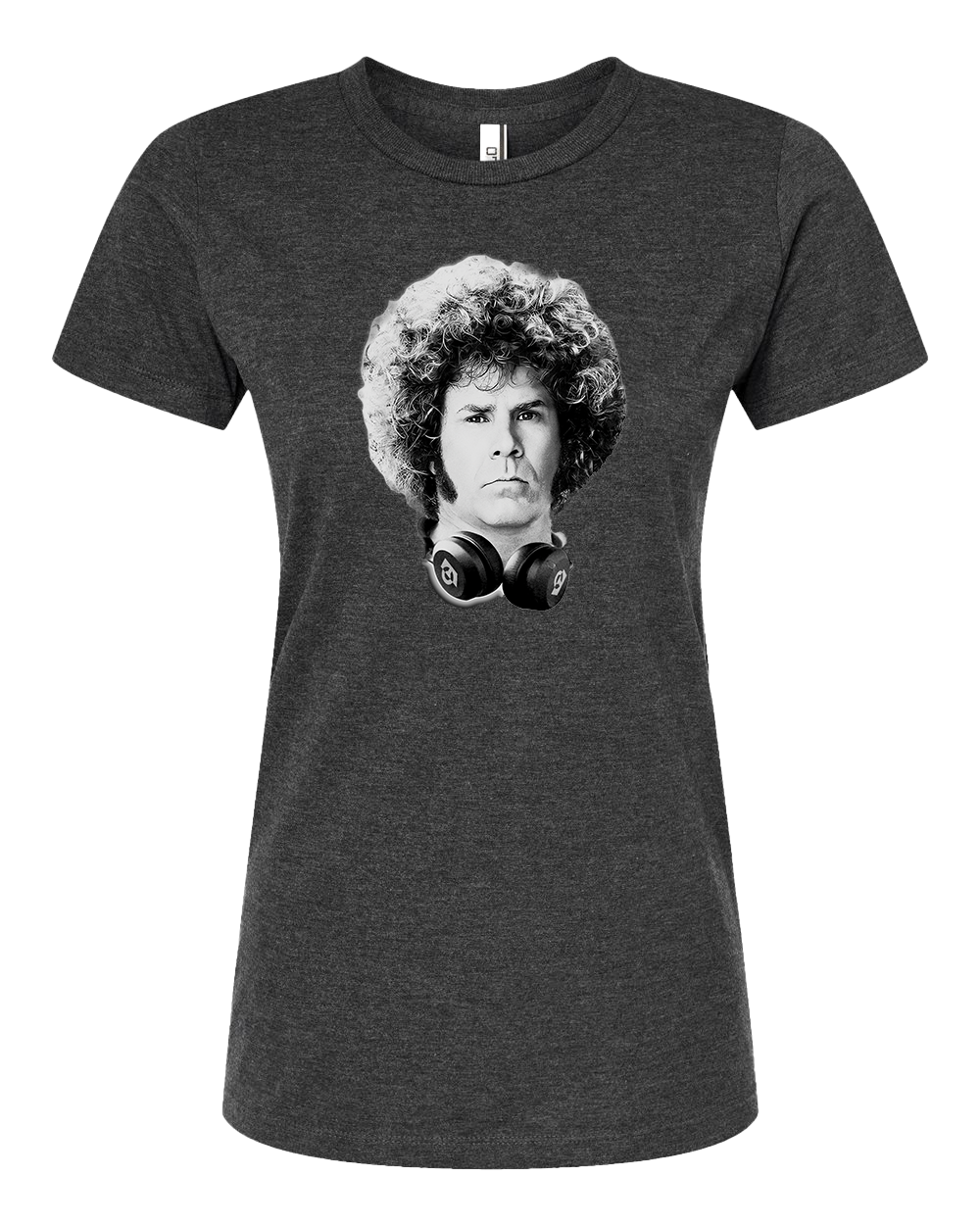 Will Ferrell DJ Party Women's T-Shirt - Black Heather